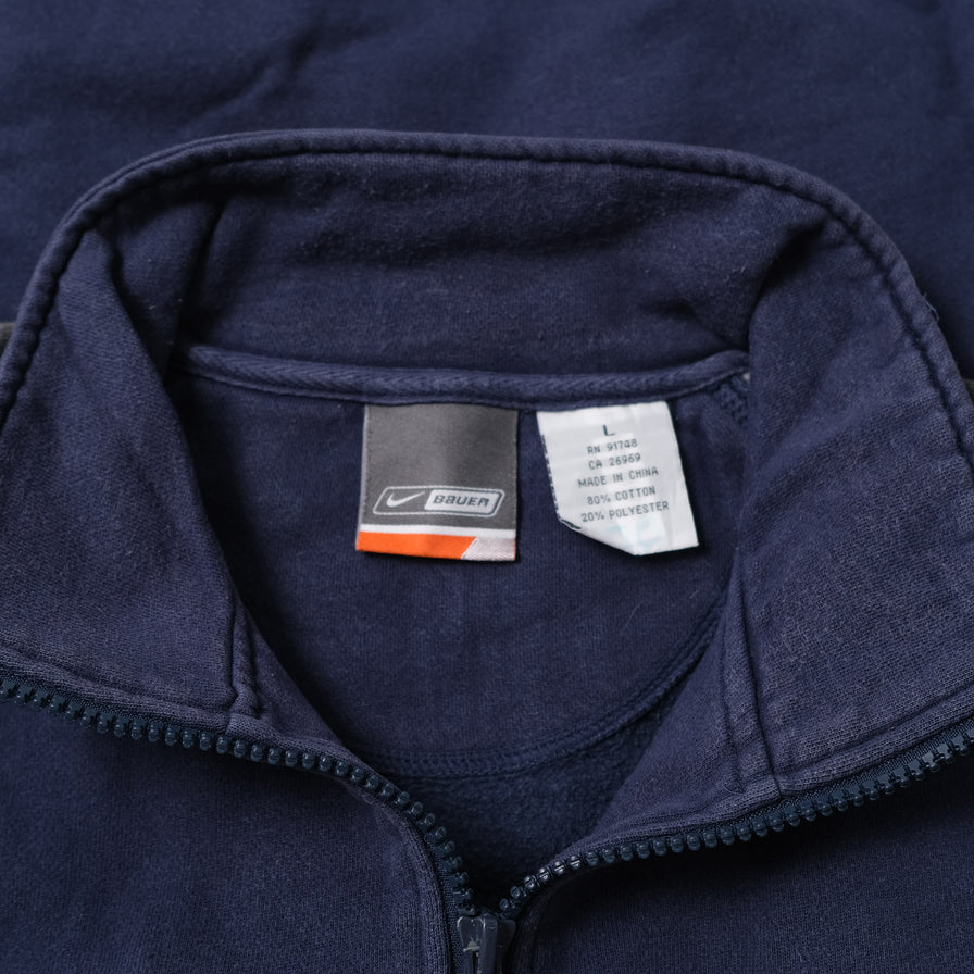 Vintage Nike Bauer Q-Zip Sweater Medium / Large