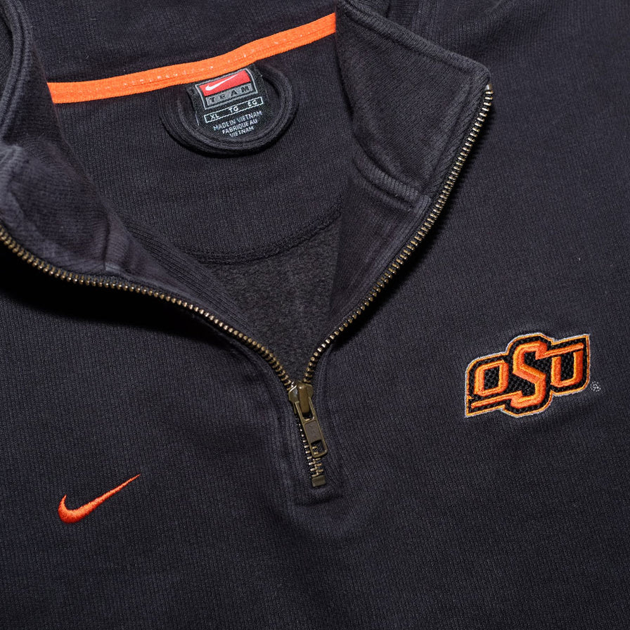 Vintage Nike Oklahoma State Q-Zip Sweater XLarge - Double Double Vintage