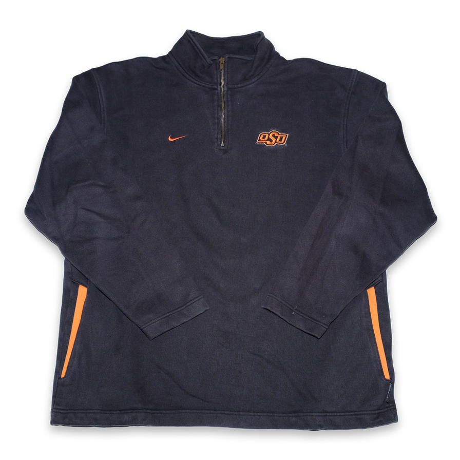 Vintage Nike Oklahoma State Q-Zip Sweater XLarge - Double Double Vintage