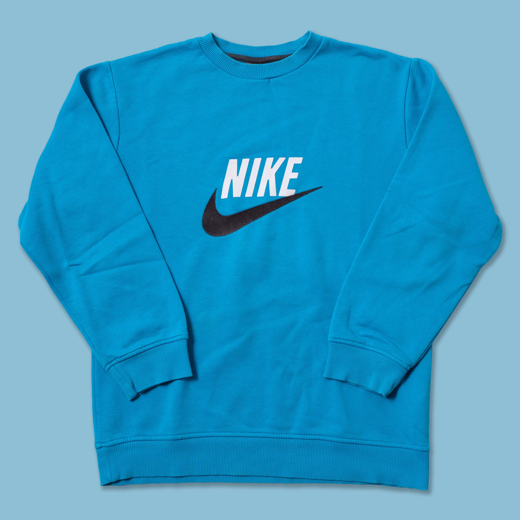 Pullover Vintage Nike Pullis Crew Neck Blauer Nike Vintage Pulli Vintage Nike Pulli Hellblau