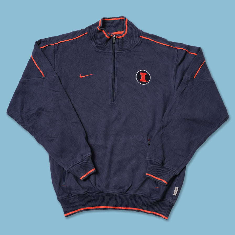 Nike Illinois Q-Zip Sweater Small