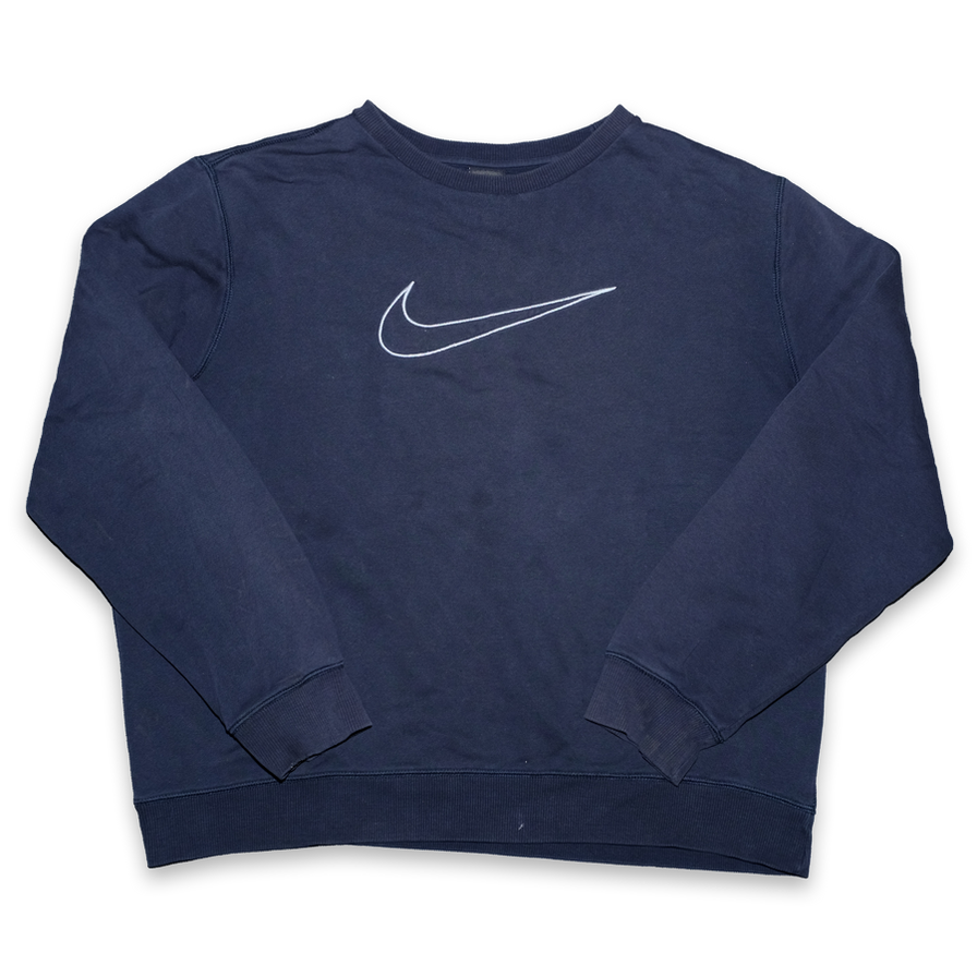 Vintage Nike Big Swoosh Sweater XLarge - Double Double Vintage