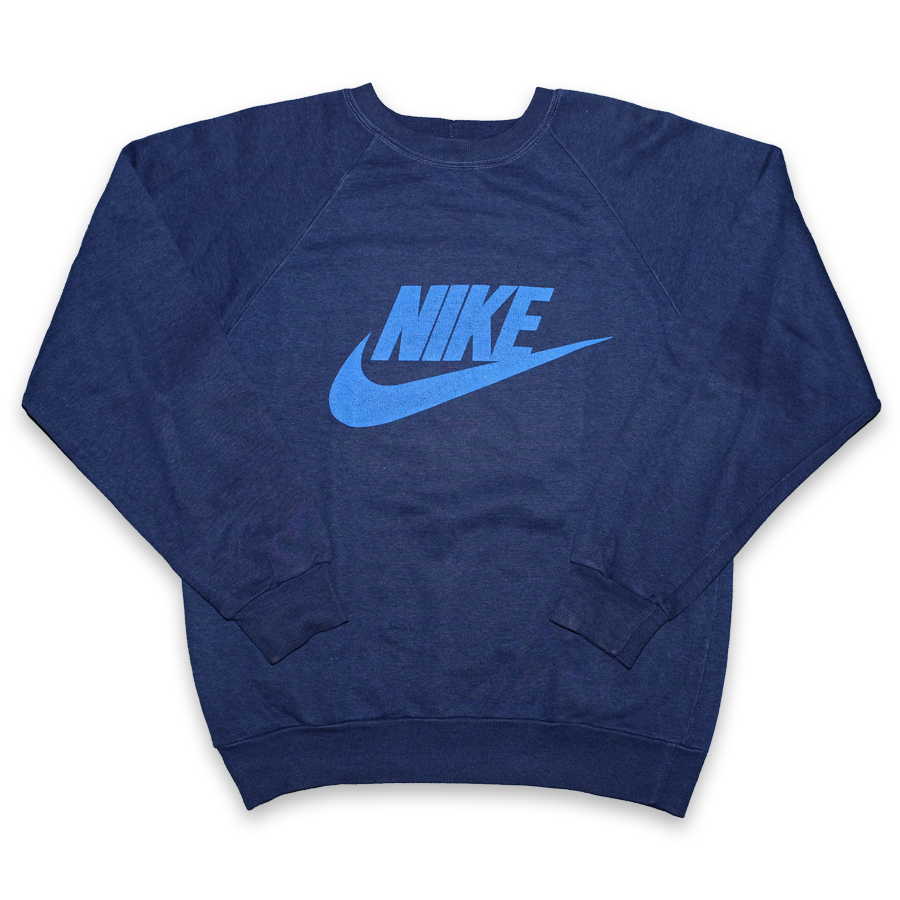 Nike Crewneck Sweatshirt Nike Vintage Trui Blauw Vintage 80s Nike