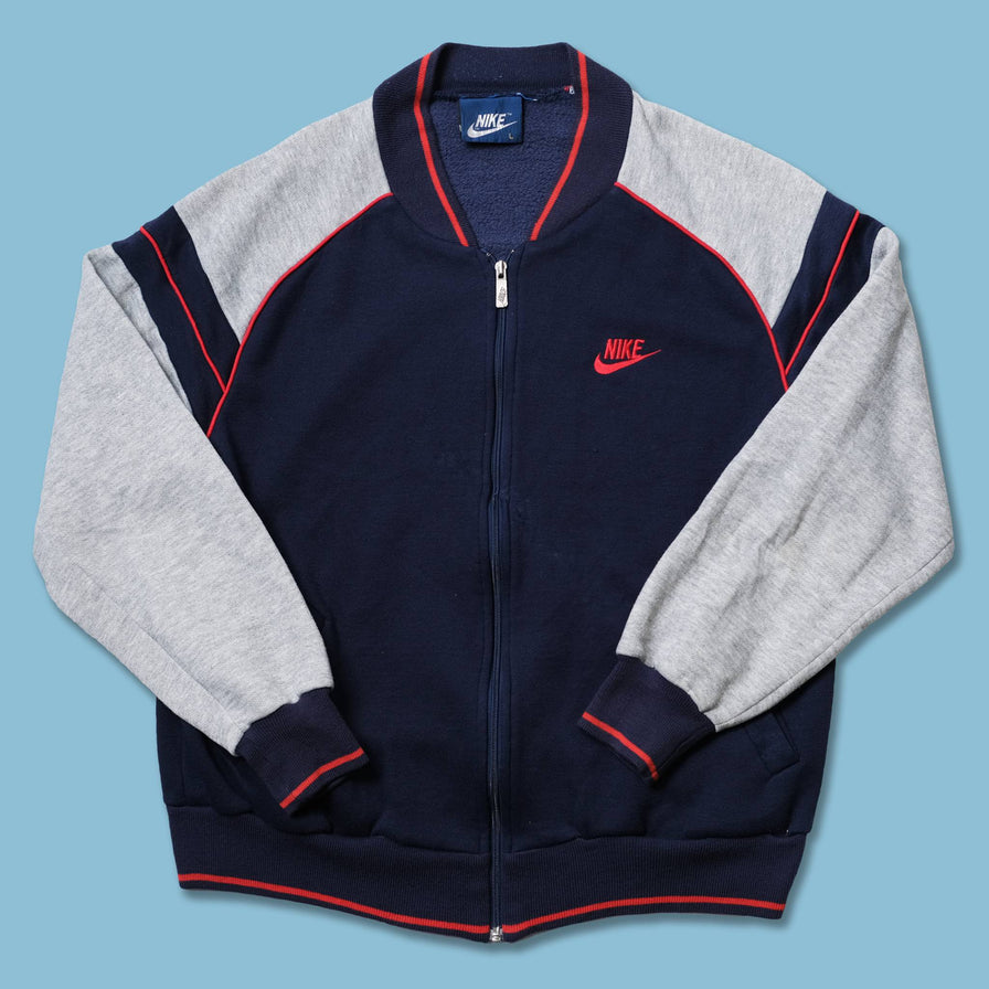 Vintage 80s Nike Zip Sweater Large