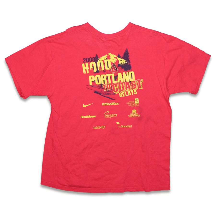 Vintage Nike Marathon T-Shirt Medium Double Double Vintage