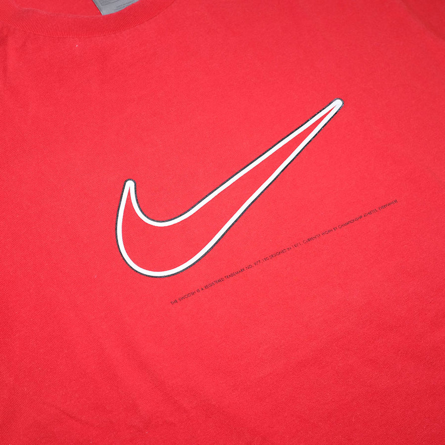 Vintage Nike Big Swoosh T-Shirt Large - Double Double Vintage
