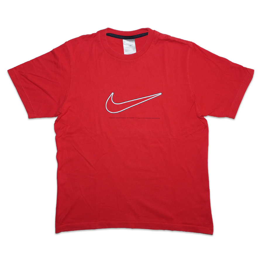 Vintage Nike Big Swoosh T-Shirt Large - Double Double Vintage