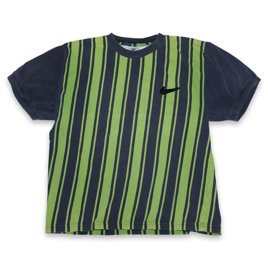 Vintage Nike Striped T-Shirt Large - Double Double Vintage