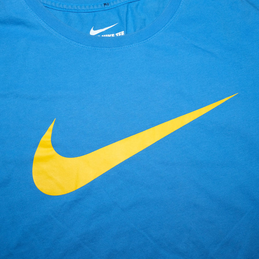Nike Big Swoosh T-Shirt Large - Double Double Vintage