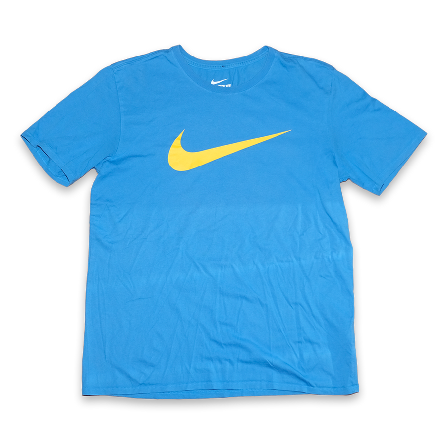 Nike Big Swoosh T-Shirt Large - Double Double Vintage