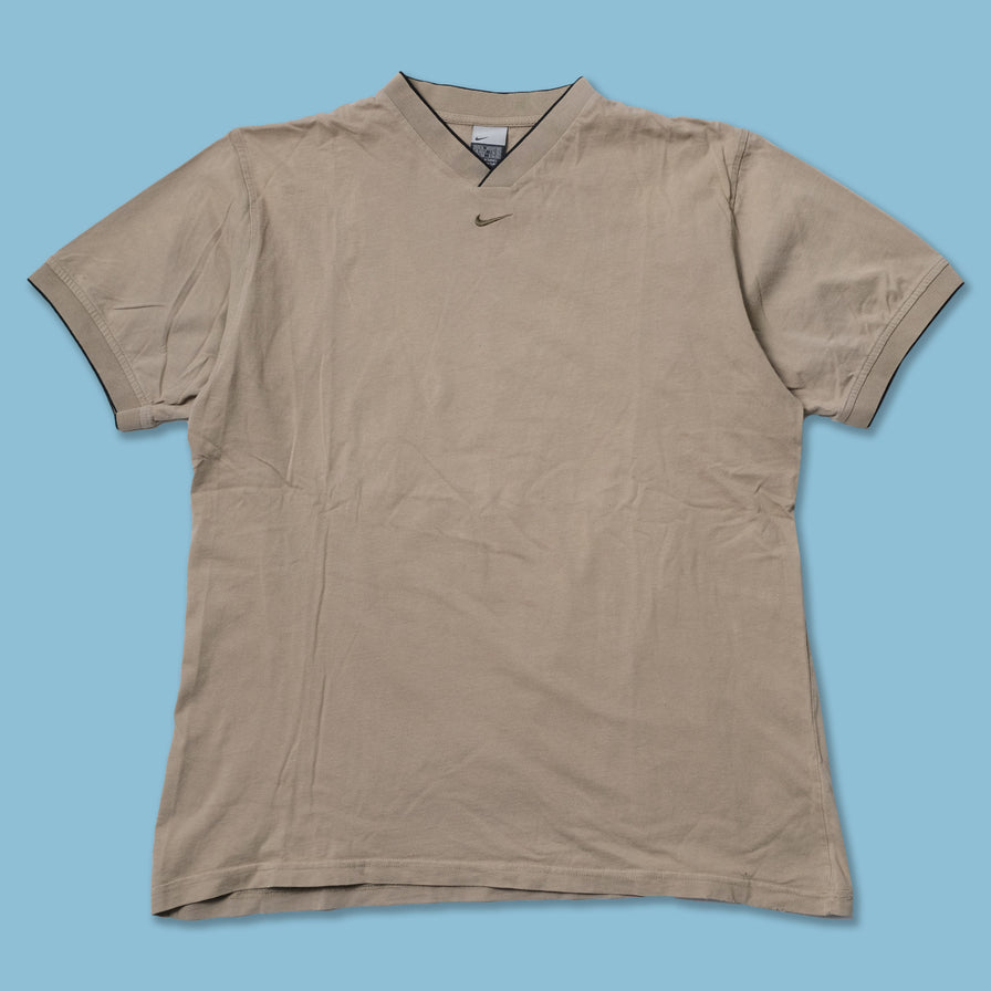 Vintage Nike Mini Swoosh V-Neck T-Shirt XLarge