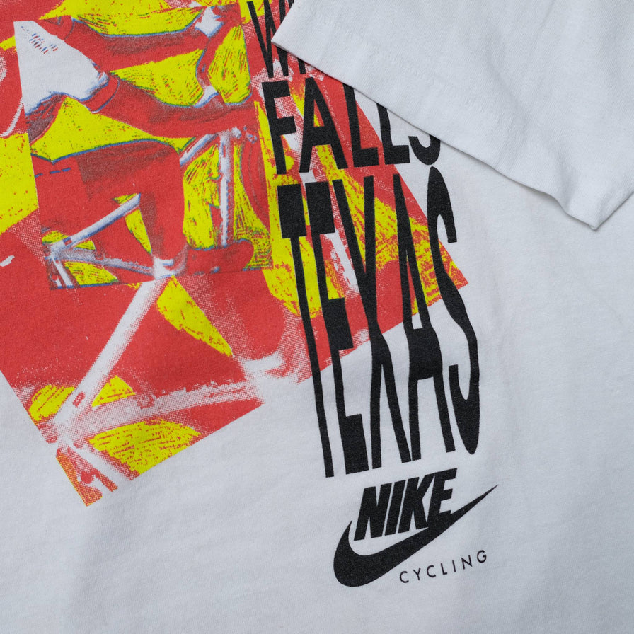 Vintage 80s Nike Wichita Falls Cycling Shirt XLarge