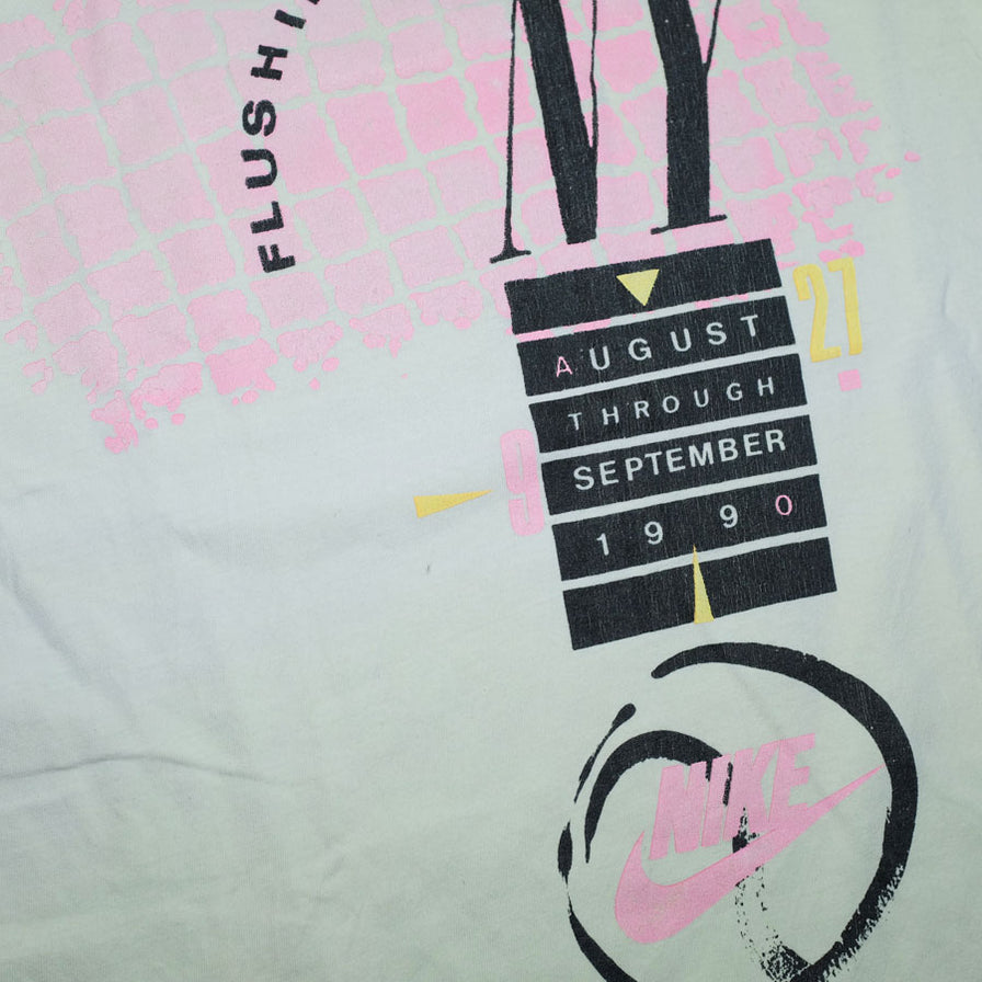 Vintage Nike Flushing Meadows 1990 T-Shirt XLarge - Double Double Vintage