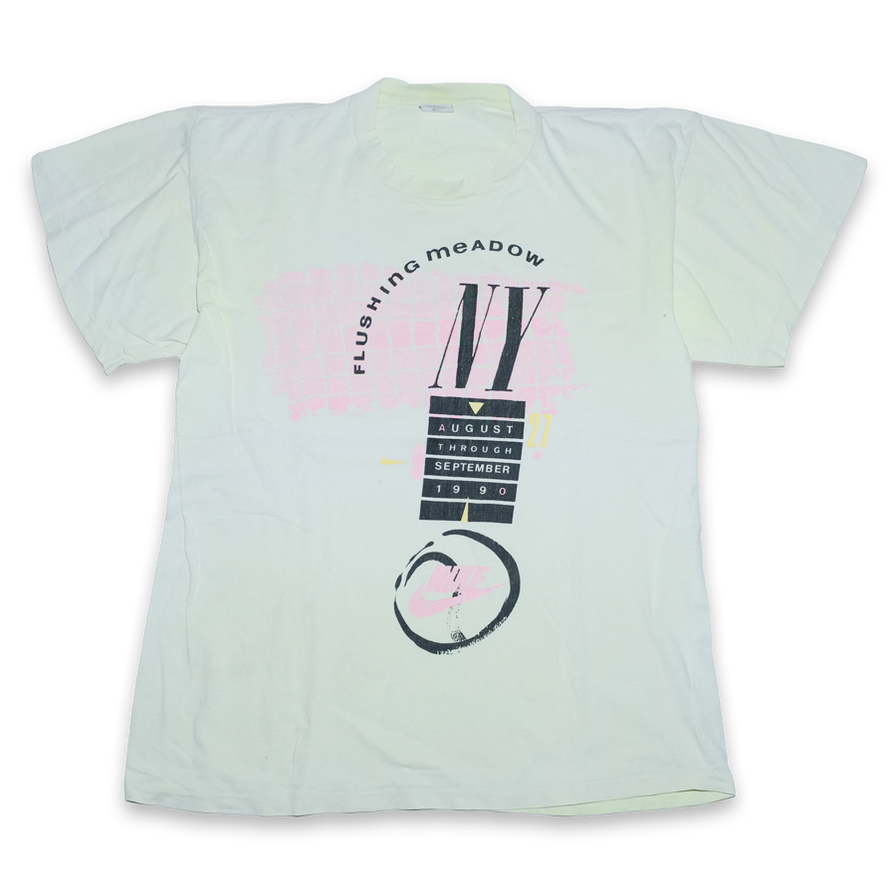 Vintage Nike Flushing Meadows 1990 T-Shirt XLarge - Double Double Vintage