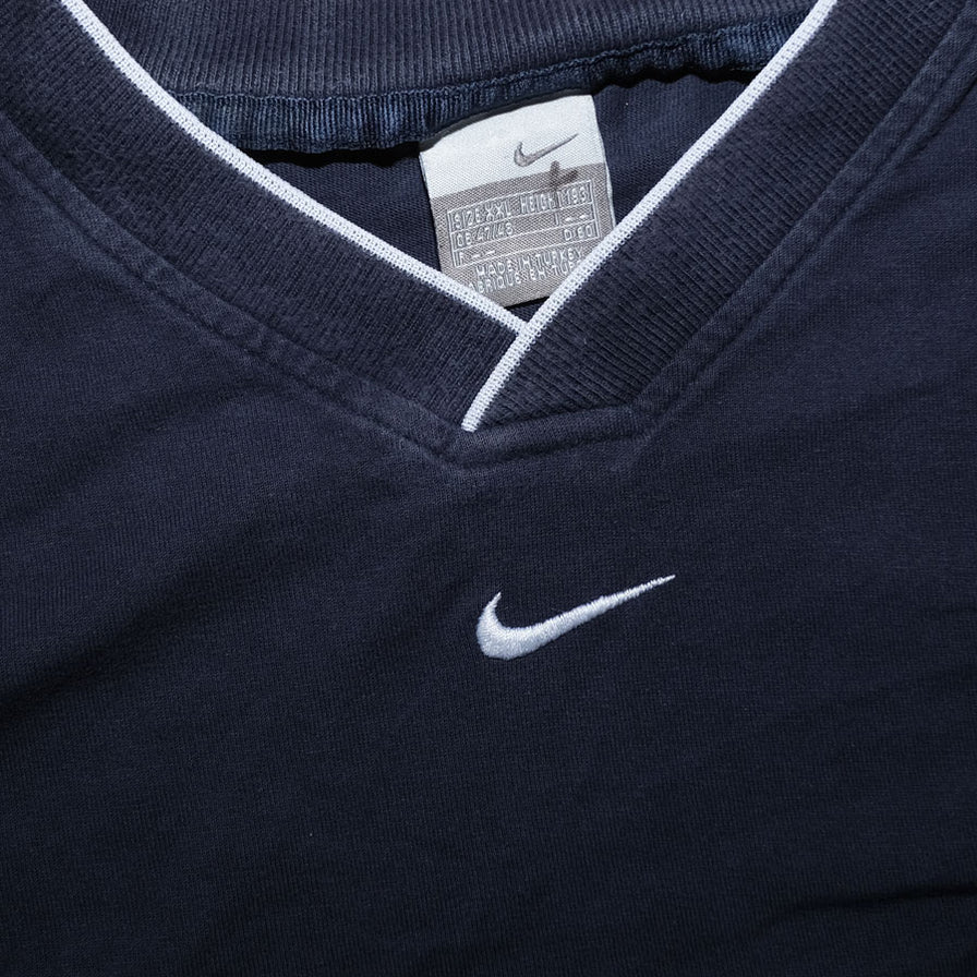Vintage Nike V-Neck T-Shirt XLarge - Double Double Vintage