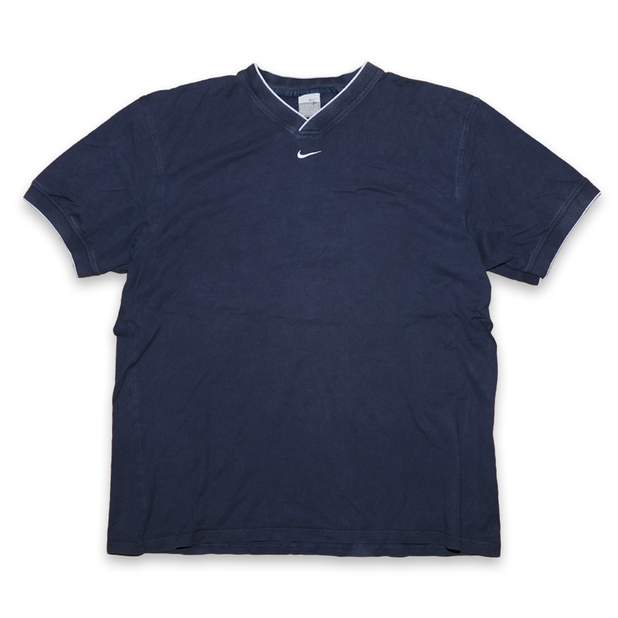 Vintage Nike V-Neck T-Shirt XLarge - Double Double Vintage