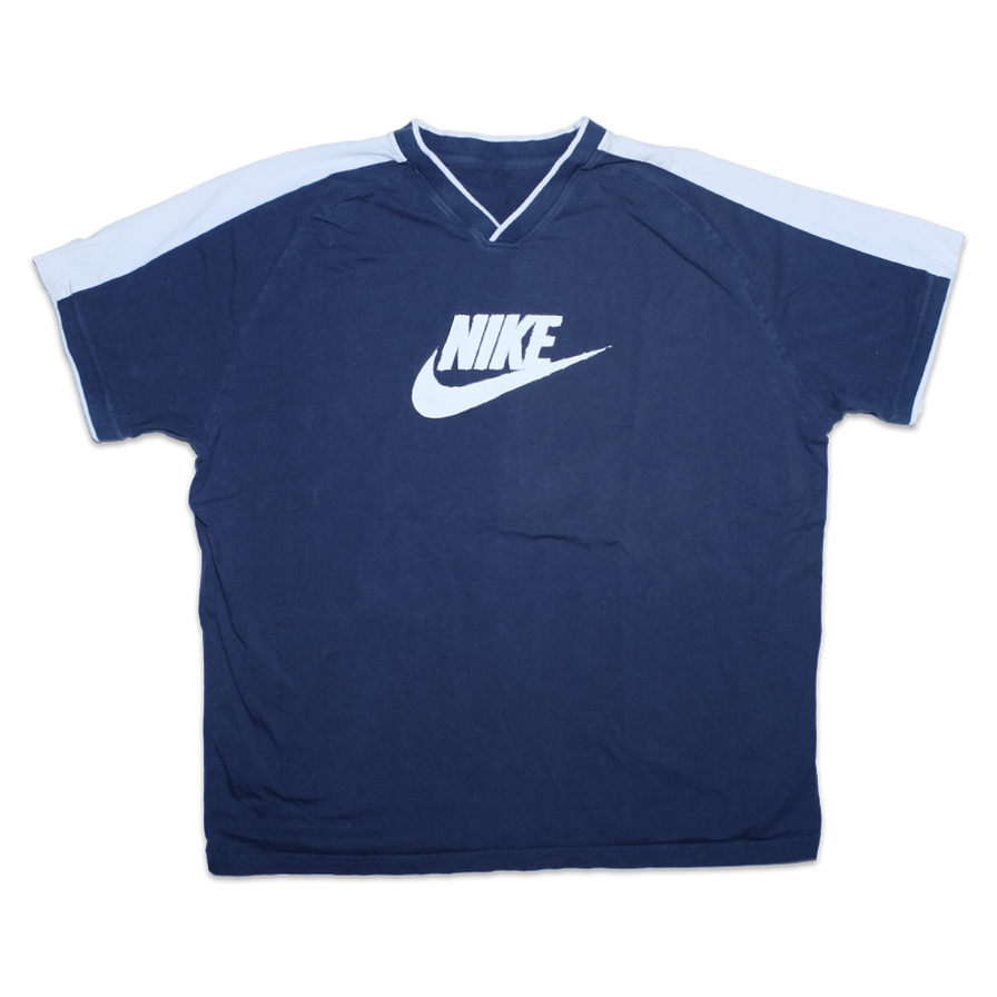 Vintage Nike V-Neck T-Shirt XLarge - Double Double Vintage