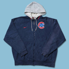 Vintage Nike Chicago Cubs Zip Hoody Large