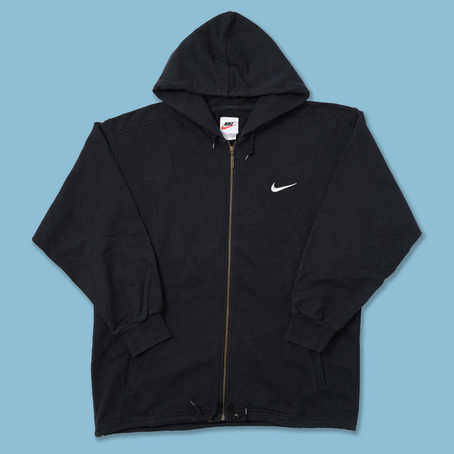 Vintage Nike Mini Swoosh Zip Hoody XLarge