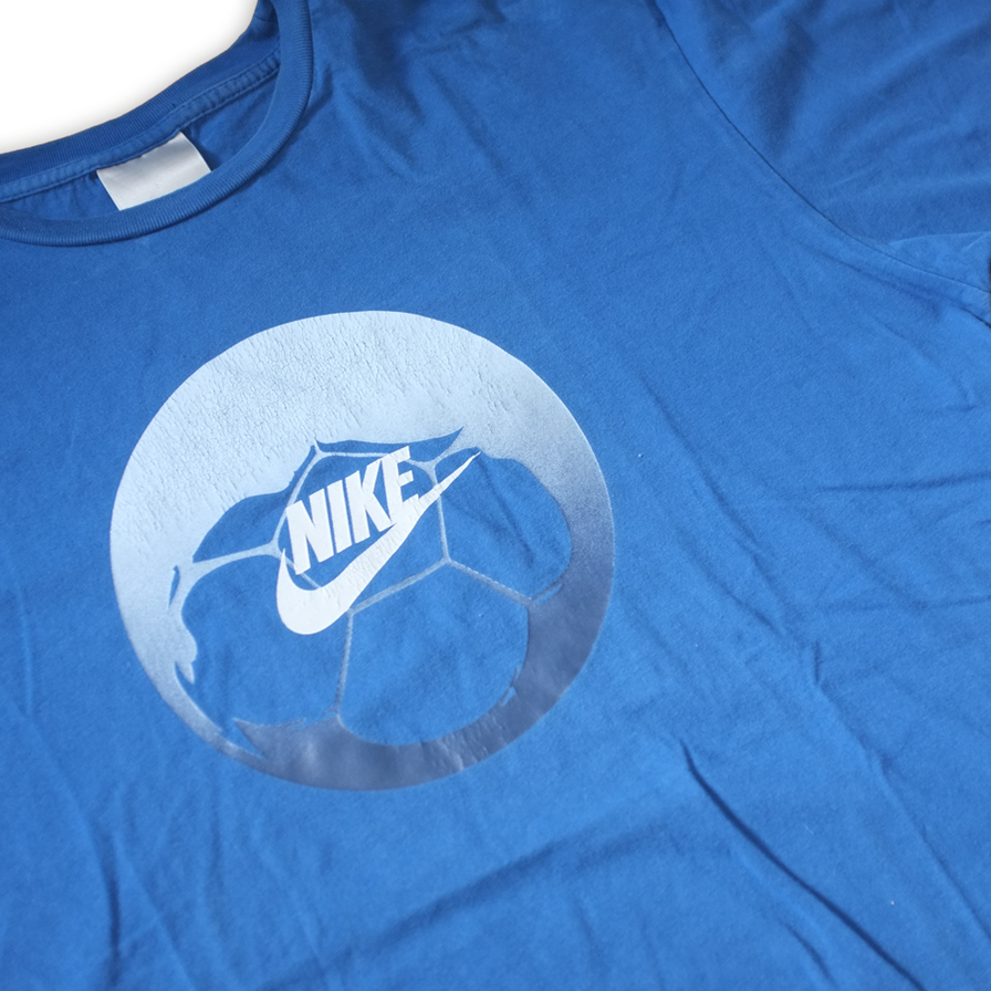 Vintage Nike Soccer Logo T-Shirt Large - Double Double Vintage