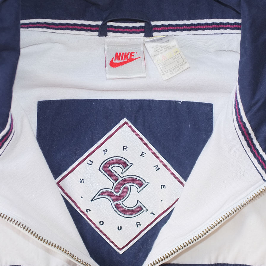 NIKE × supreme court ジャケット　ヴィンテージ Vintage Rare Nike Supreme Court Varsity Jacket - Etsy
