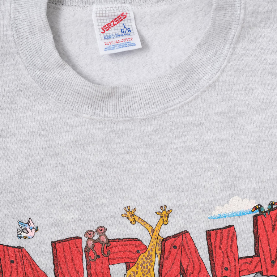 Vintage Noah's Ark Sweater Large