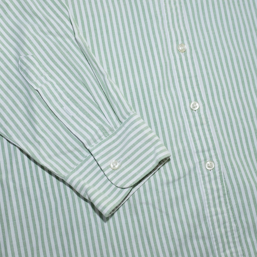 Vintage Vertical Stripes Shirt Large - Double Double Vintage