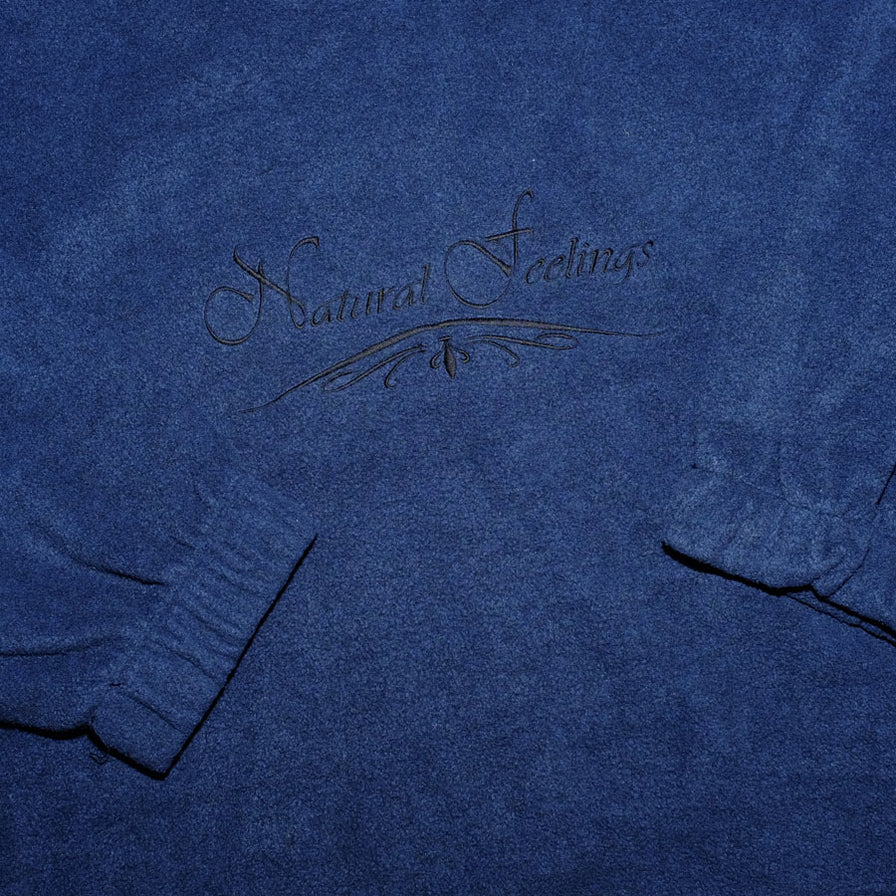 Vintage Q-Zip Natural Feelings Fleece XLarge / XXL - Double Double Vintage