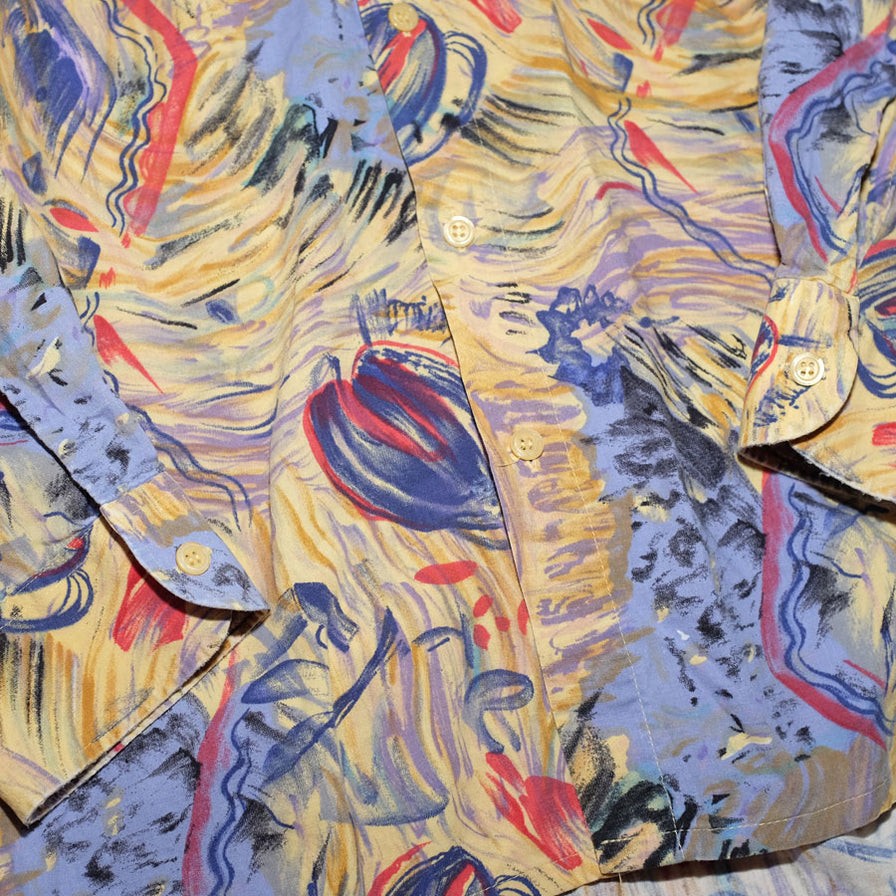 Vintage Pattern Shirt Large - Double Double Vintage