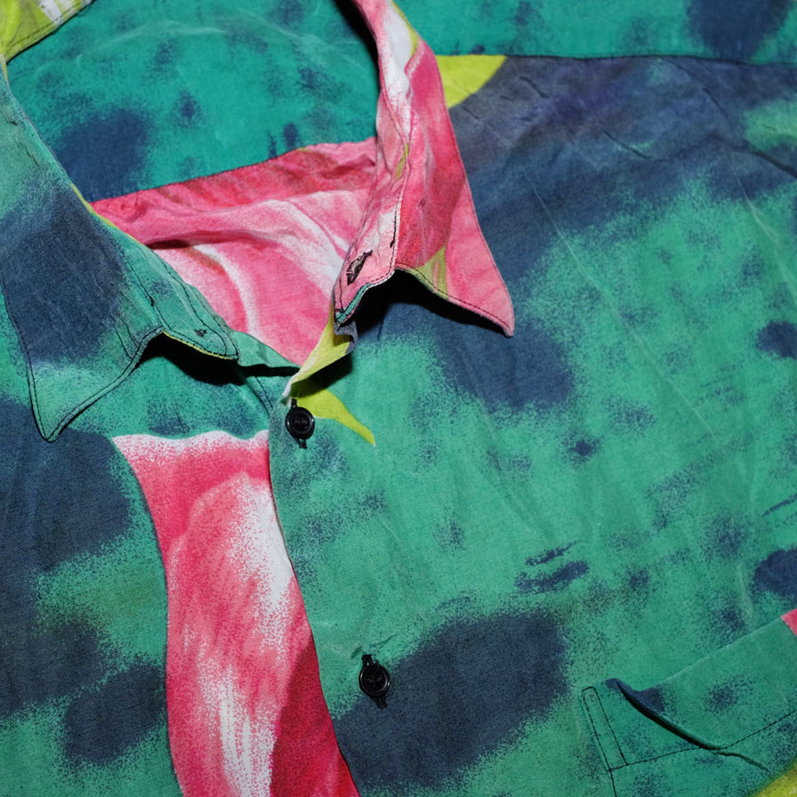 Vintage Flower Shirt Medium - Double Double Vintage