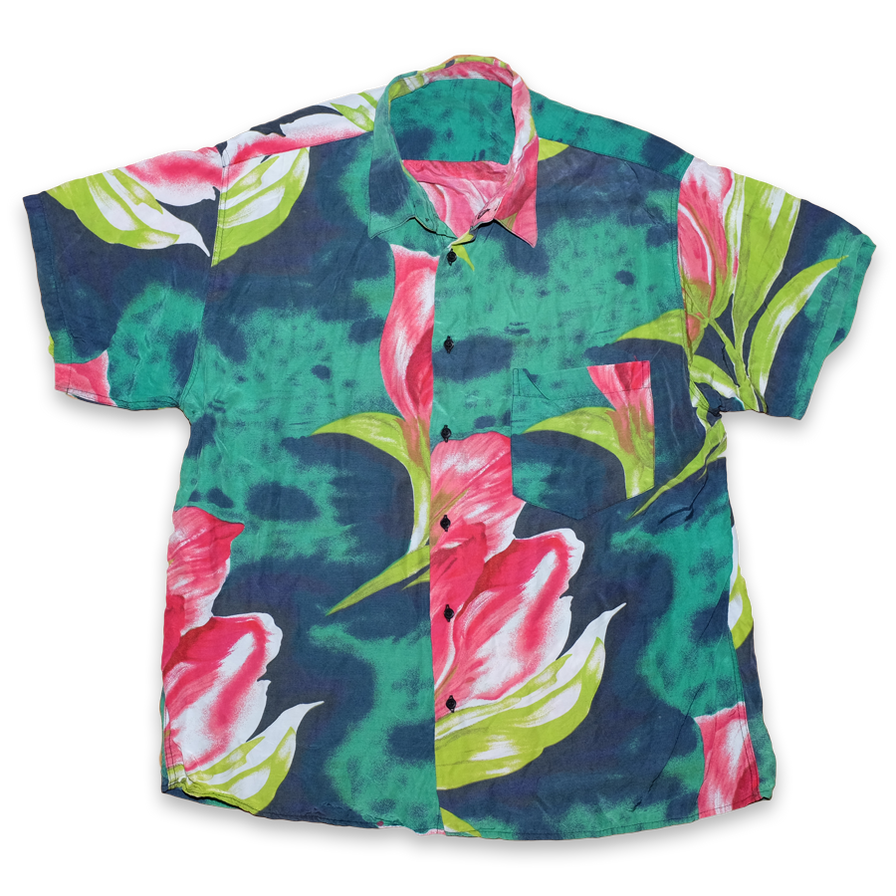 Vintage Flower Shirt Medium - Double Double Vintage