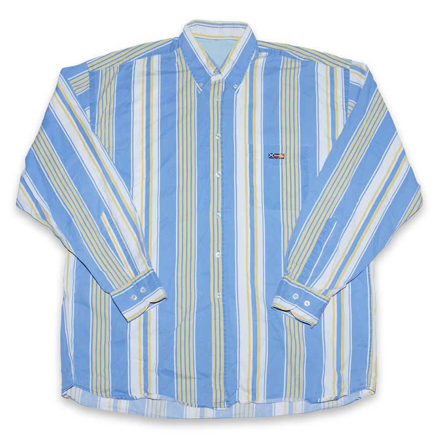 Nautic Button Down Shirt XLarge / XXLarge - Double Double Vintage