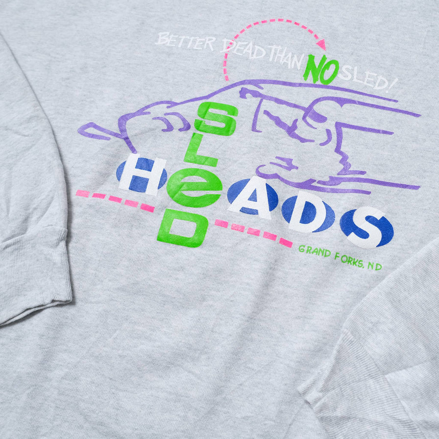 Vintage Sled Heads Sweater XLarge