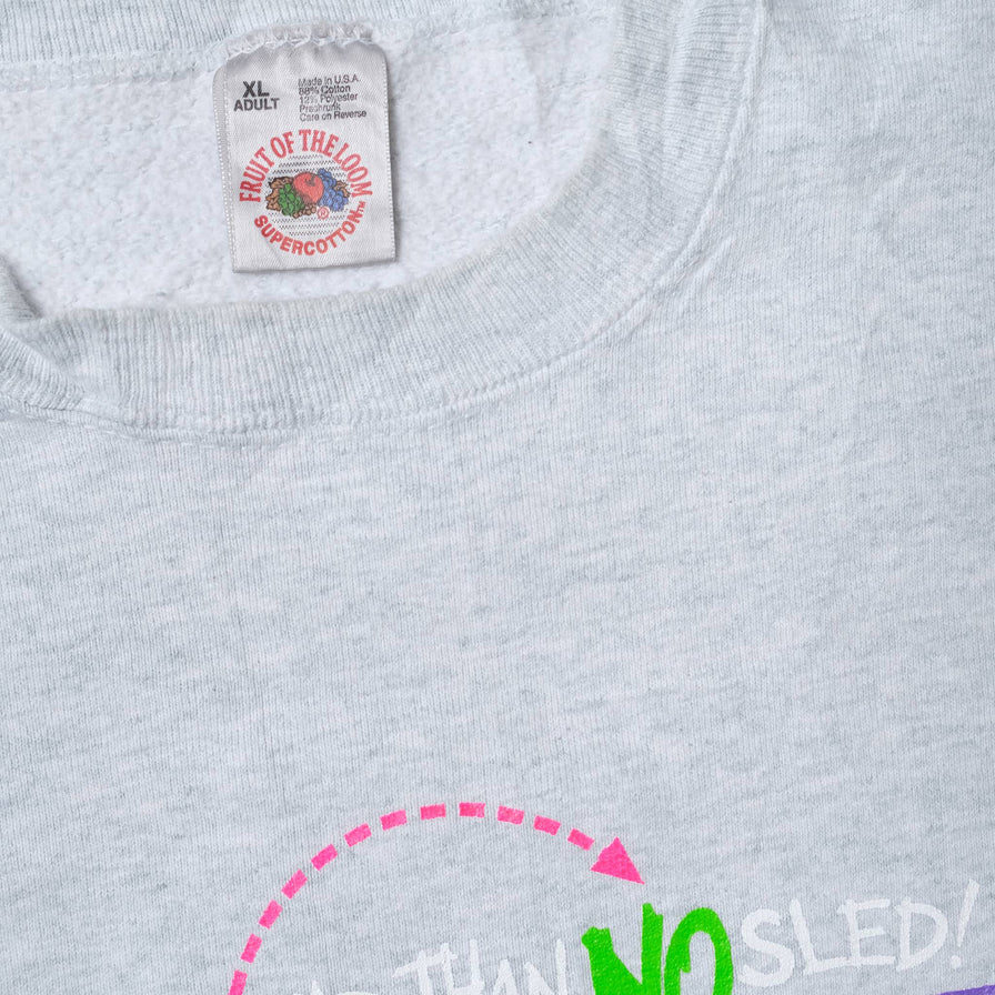 Vintage Sled Heads Sweater XLarge