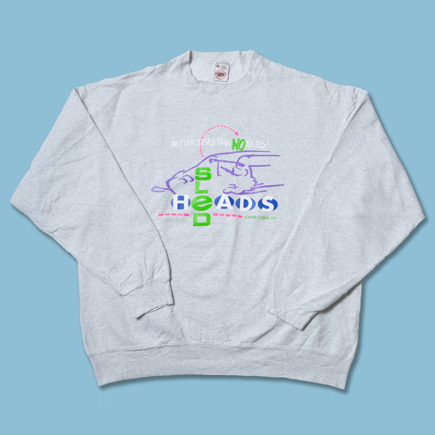 Vintage Sled Heads Sweater XLarge
