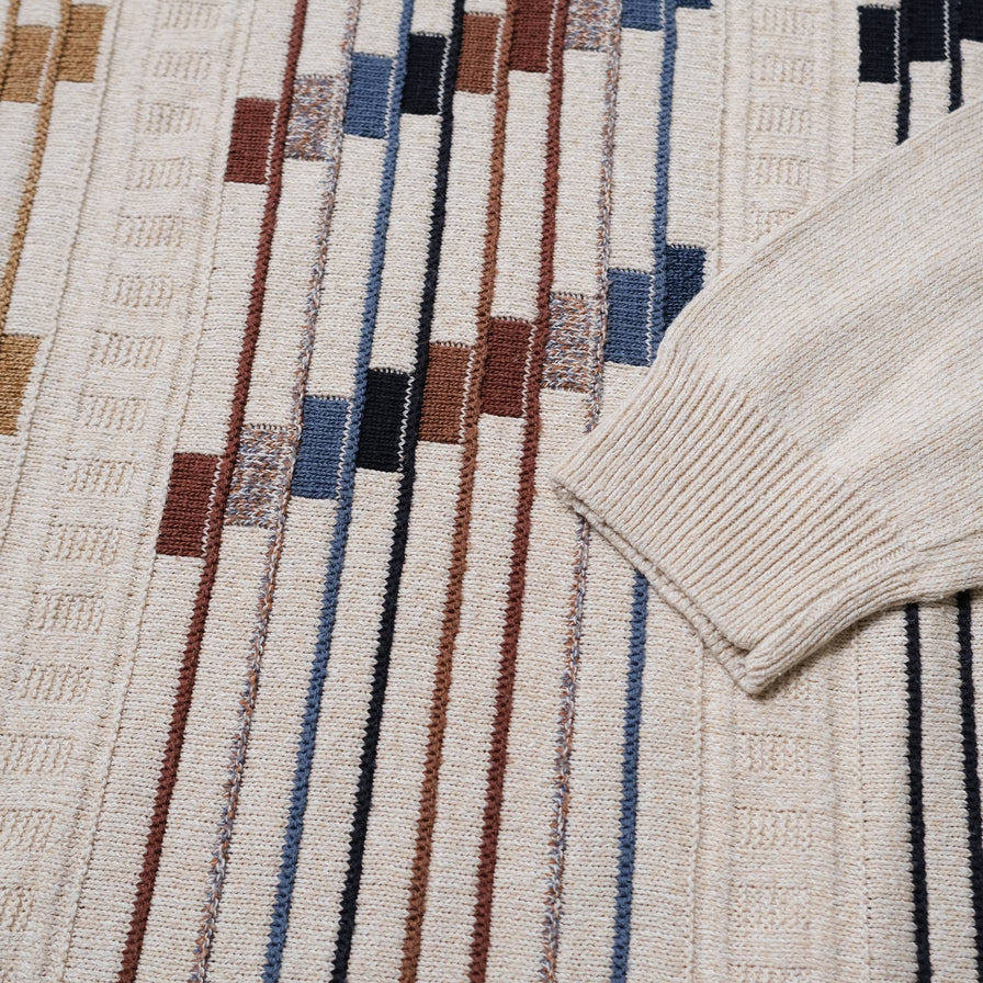 Vintage Pattern Knit Sweater XLarge