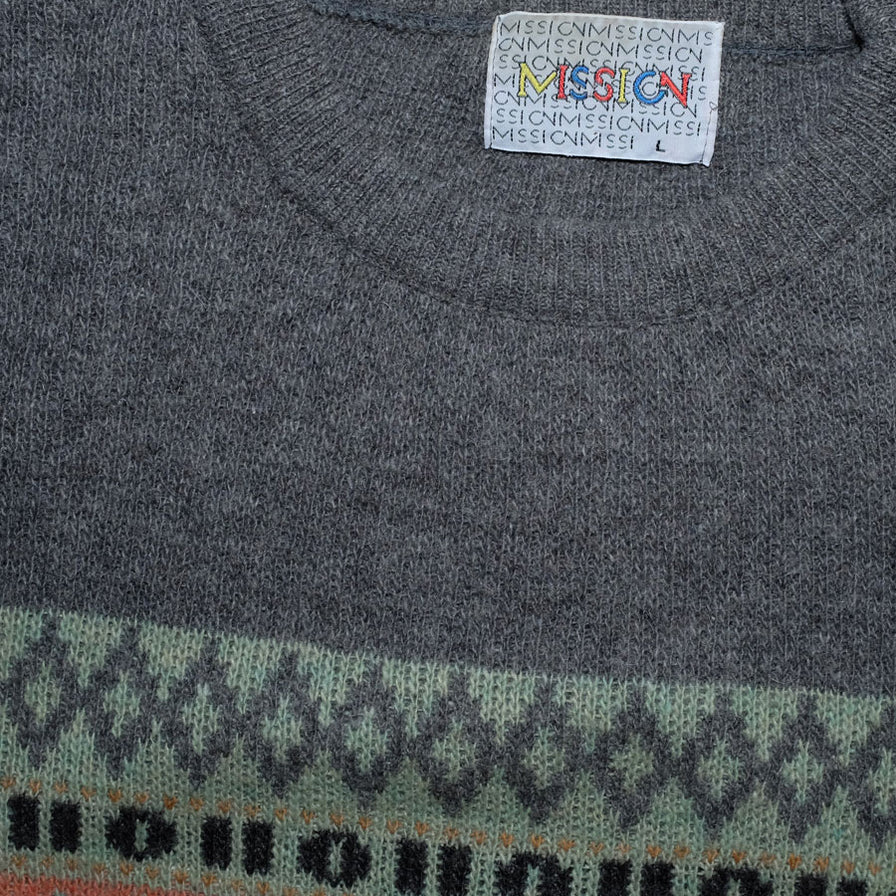 Vintage Mission Knit Sweater Large - Double Double Vintage