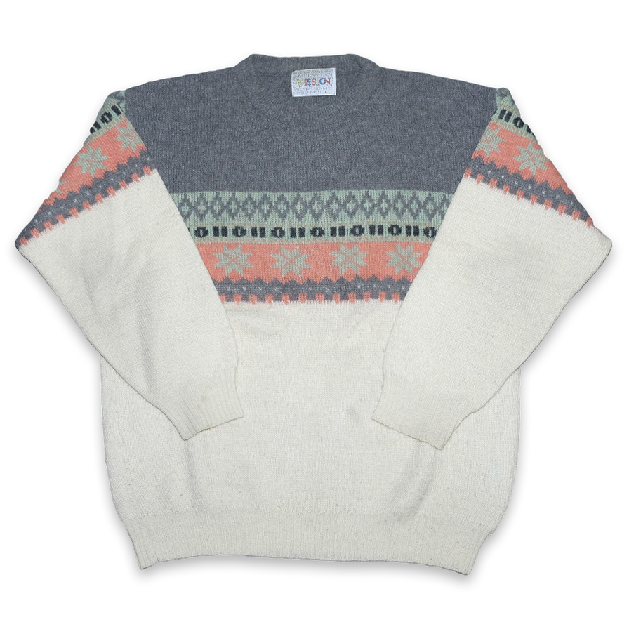 Vintage Mission Knit Sweater Large - Double Double Vintage