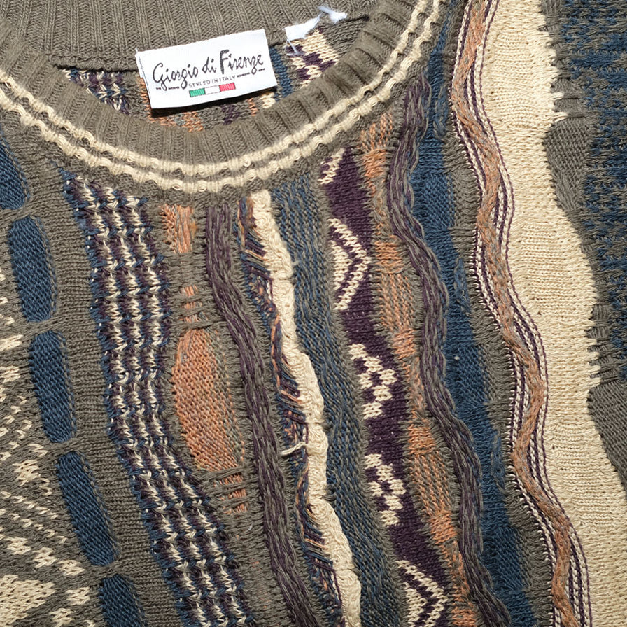 Vintage Coogi Style Sweater XLarge - Double Double Vintage