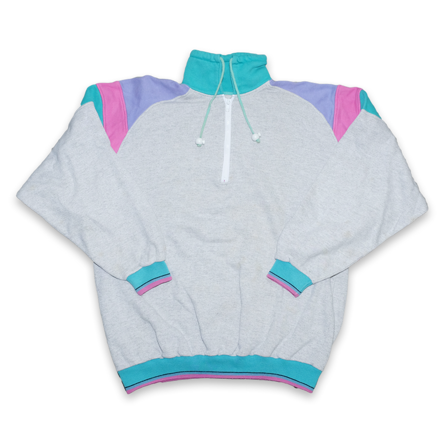 Vintage Q-Zip Sweater Medium - Double Double Vintage