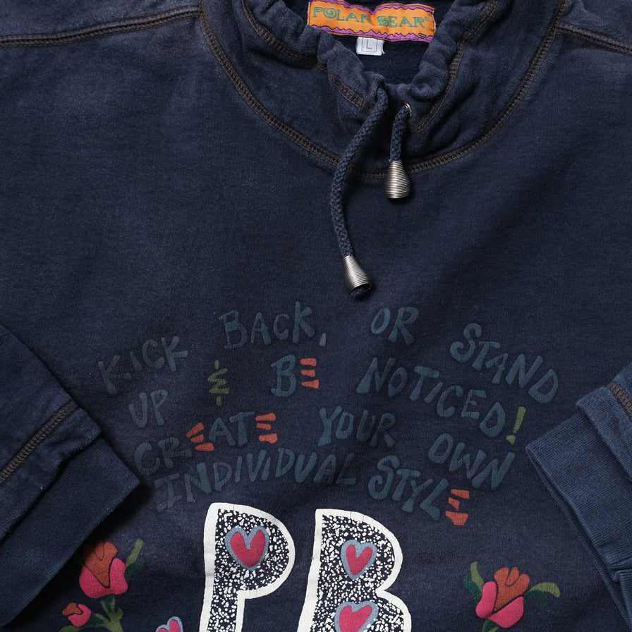 Vintage Polar Mock Neck Sweater Medium