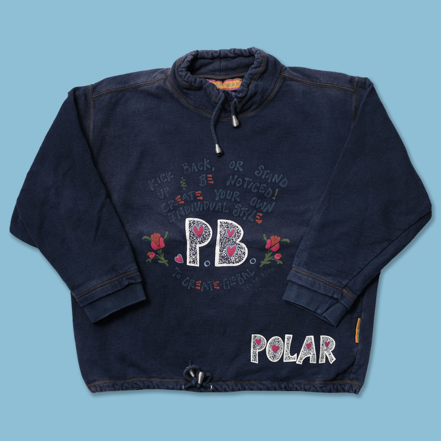 Vintage Polar Mock Neck Sweater Medium