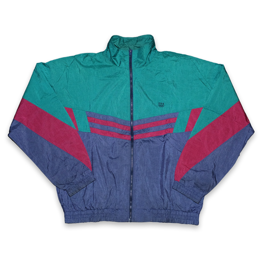 Vintage USA Olympics Track Jacket Large - Double Double Vintage