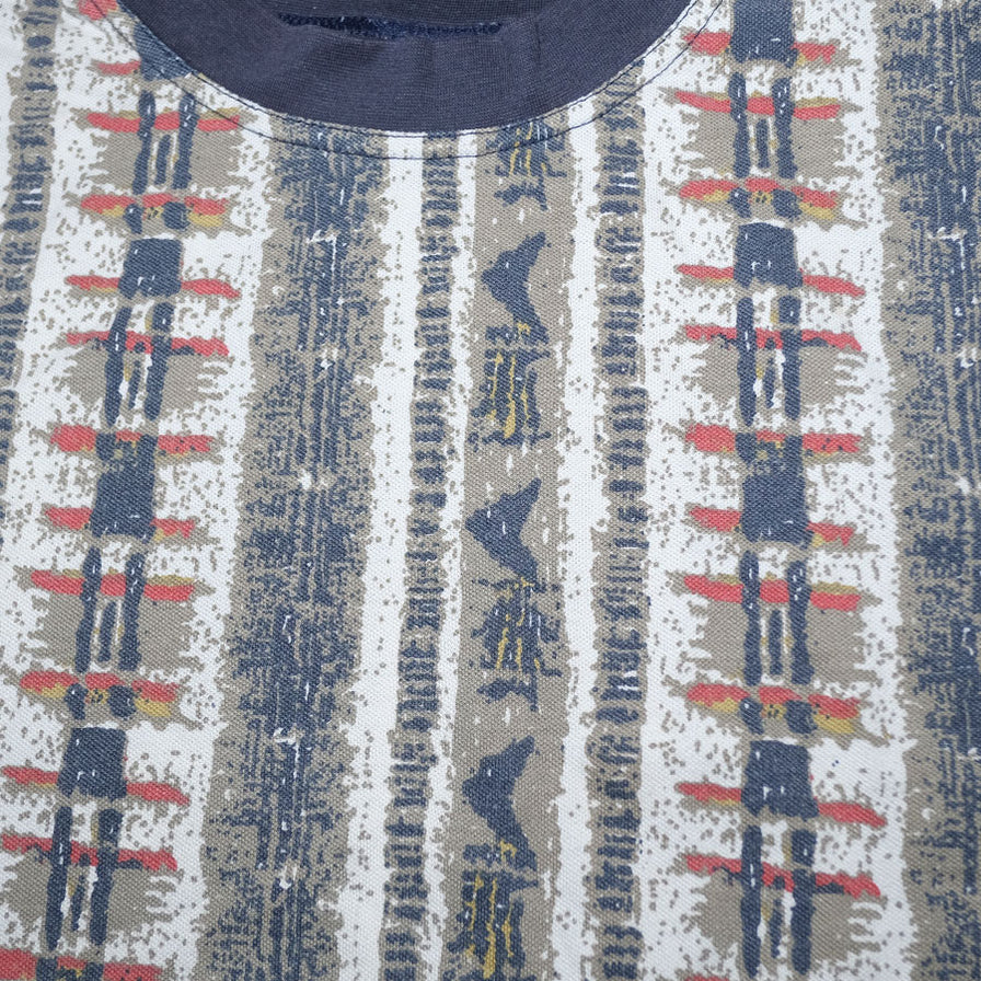 Allover Pattern T-Shirt Medium - Double Double Vintage