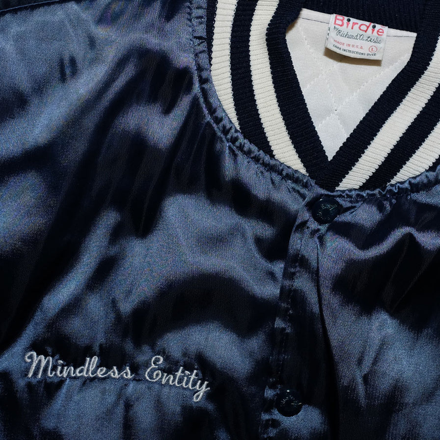 Vintage Satin College Bomber Jacket Large - Double Double Vintage