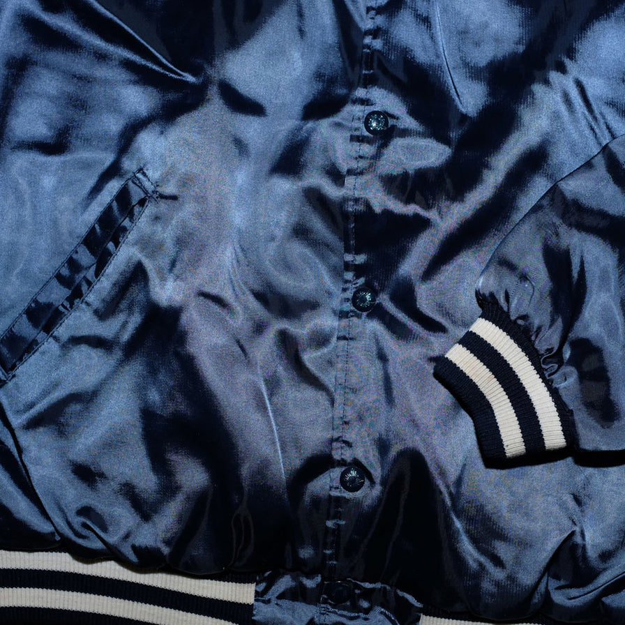 Vintage Satin College Bomber Jacket Large - Double Double Vintage