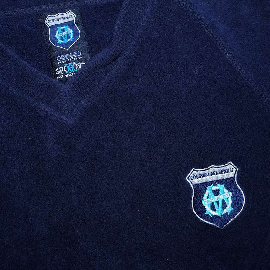 Vintage Olympique Marseille V-Neck Fleece XXL