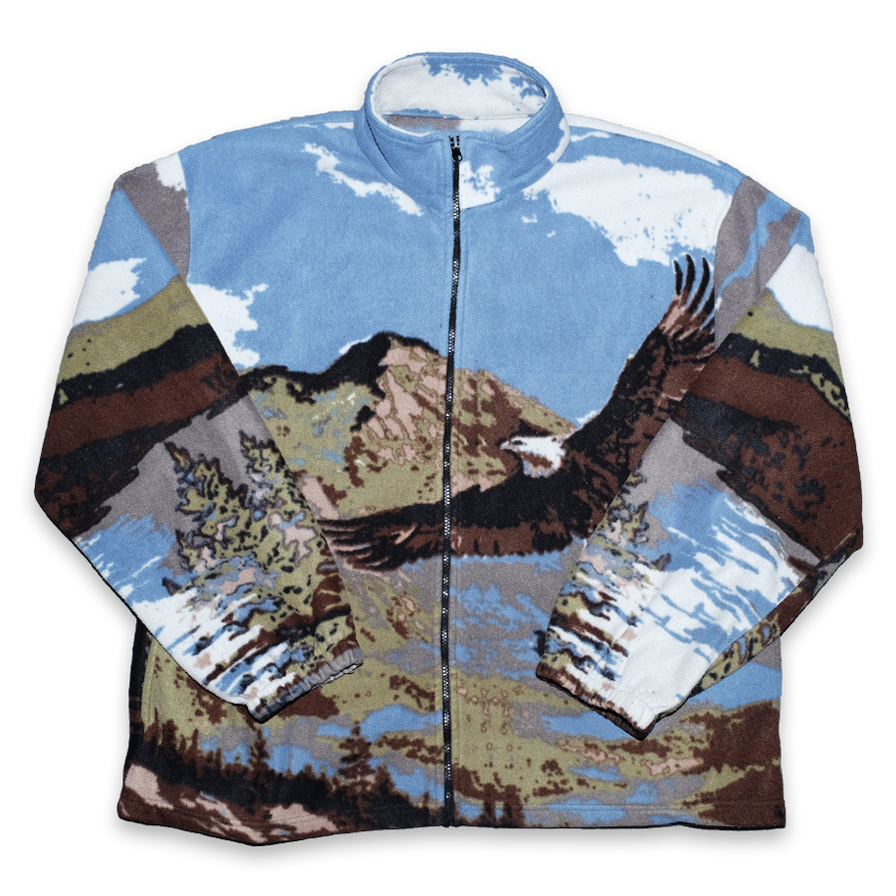 Vintage Eagle Fleece Jacket XXL