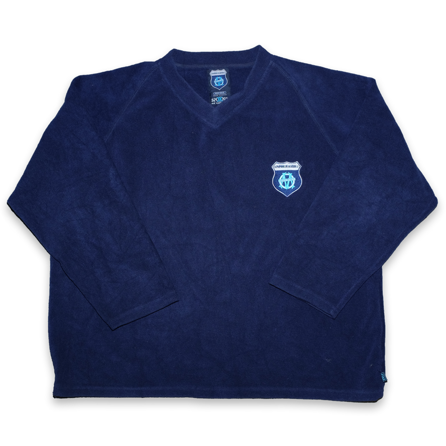 Vintage Olympique Marseille V-Neck Fleece XXL