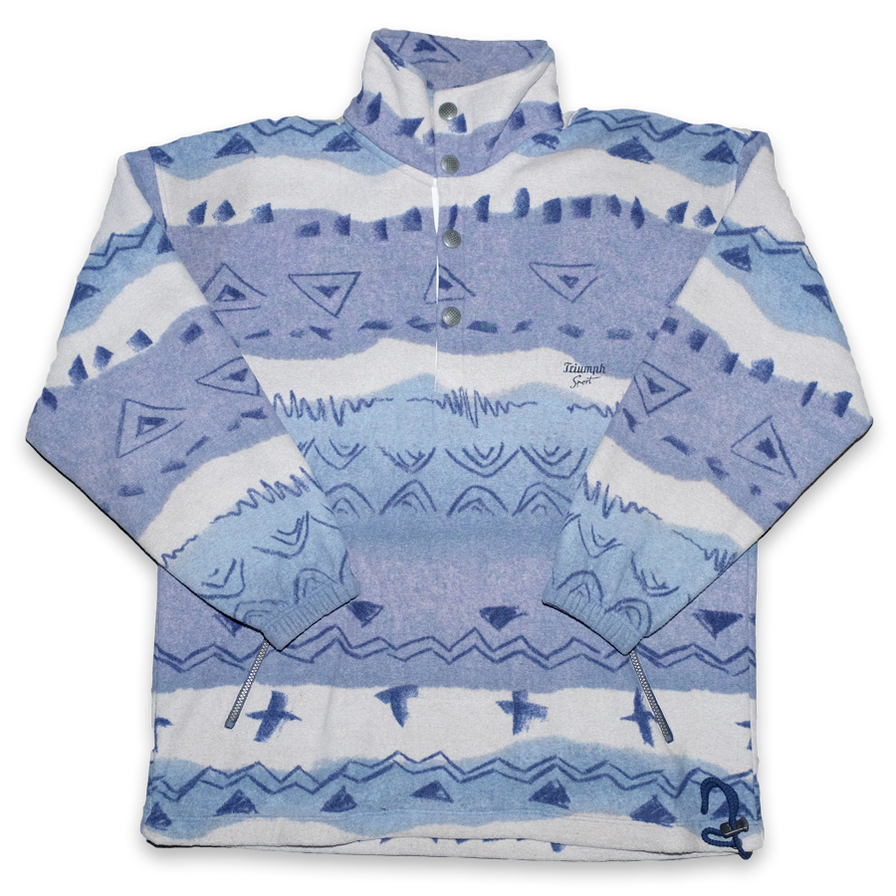 Vintage Triumph Pattern Fleece XLarge